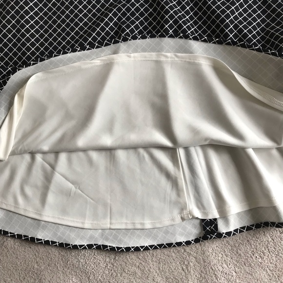 Tahari Mini Check Two Tone Dress - Picture 6 of 8